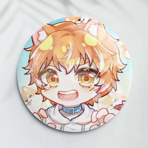 【头像组】58mm覆膜吧唧碎玻璃款 - 蓝